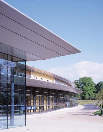 The SAS Institute at Upper Whittington is narrow-plan and naturally ventilated