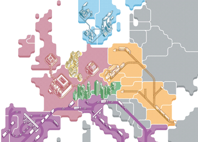 Building’s new map of Europe …